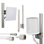 New Wi-Fi Omni and Flat-Panel Antennas -- Good Match for High-Bandwidth, Low-Latency, Multi-User Networks
